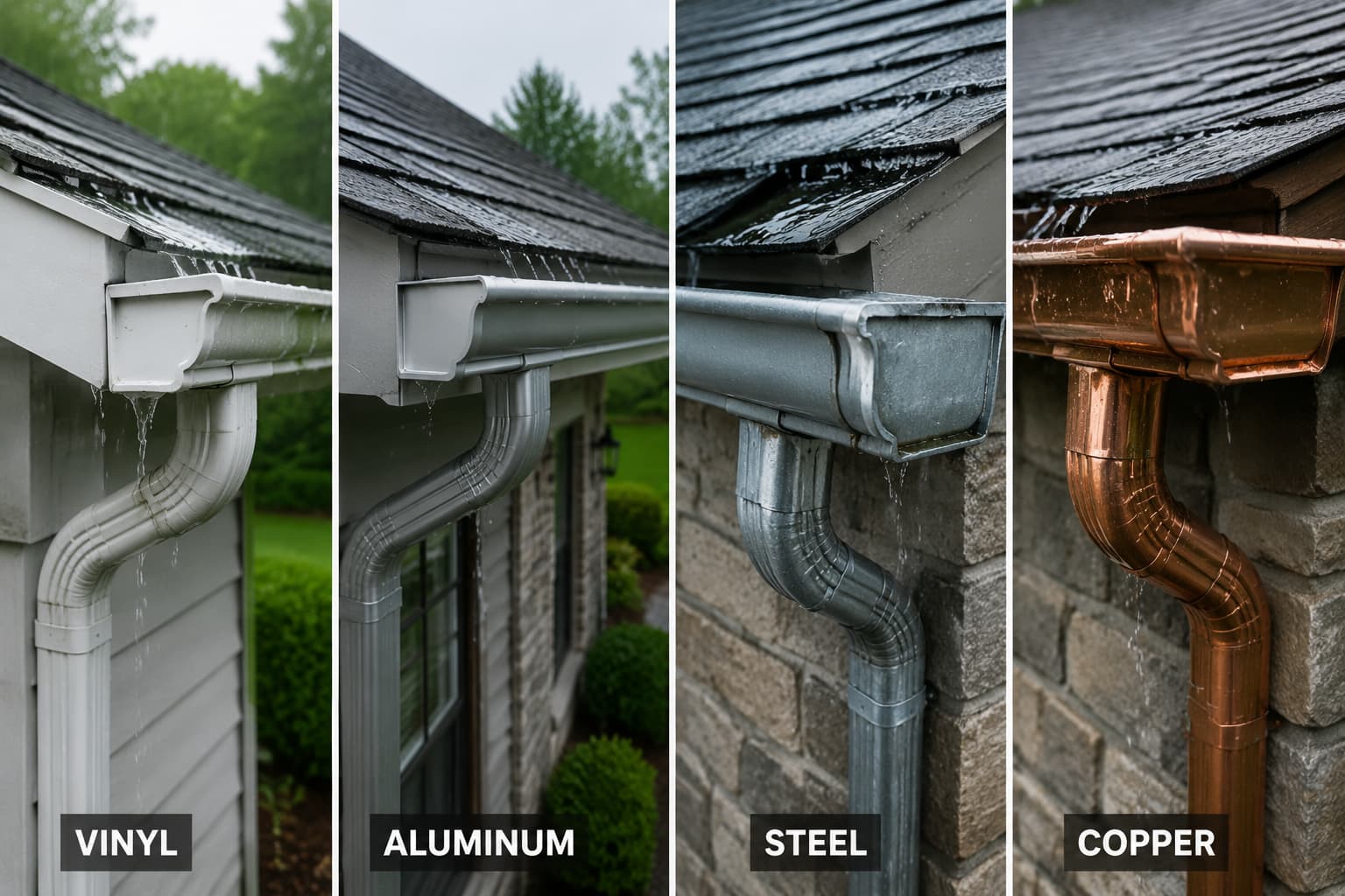 Comparing Gutter Materials