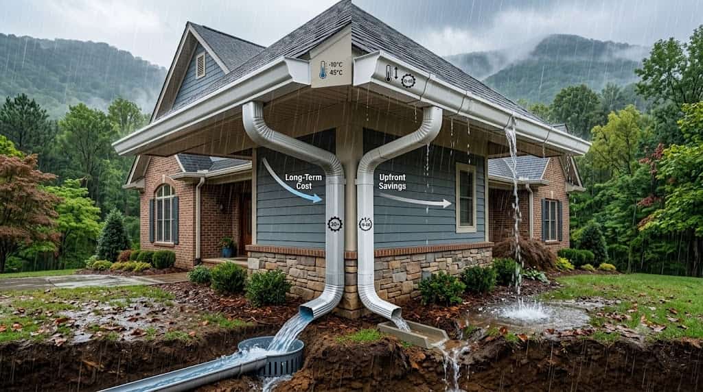 Aluminum Gutters vs. Vinyl Gutters: Which Is Better for Chattanooga Homes?